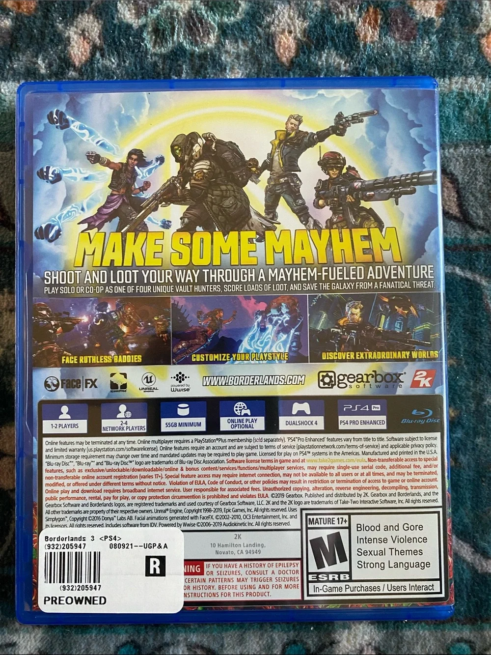 Ps4 Borderlands 3
